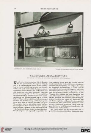 Neuzeitliche Ladenausstattung: zum Umbau einer Berliner Parfümerie von Architekt Hermann Franzke