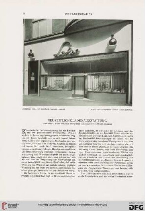 Neuzeitliche Ladenausstattung: zum Umbau einer Berliner Parfümerie von Architekt Hermann Franzke