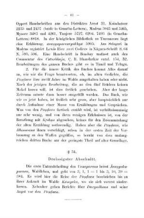 § 34. Dreissigster Abschnitt.