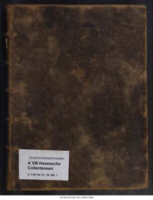 Reisejournal des Fürsten Ludwig Friedrich I. von Schwarzburg-Rudolstadt