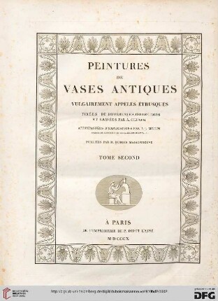 Band 2: Peintures de vases antiques, vulgairement appelés étrusques