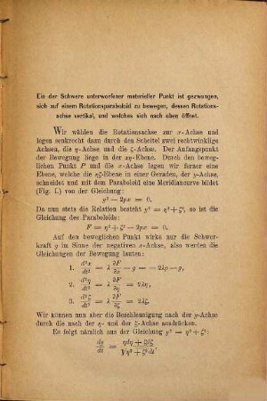 Ueber die Bewegung eines Punktes auf einem Rotations paraboloid : Inaug.-Diss.
