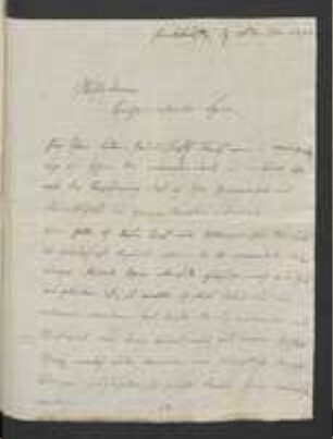 Brief von Johannes Scherbius an Johann Jacob Kohlhaas