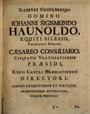 Martini Hankii De Silesiorum Nominibus Antiquitates : Additi sunt tres Indices