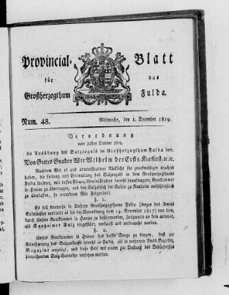 Num. 48, Ausgabe vom 1. Dezember 1819
