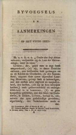Byvoegsels En Aanmerkingen Voor Het ... Deel Der Vaderlandsche Historie Van Jan Wagenaar, 5