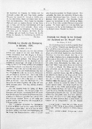 Friedrich der Große in der Schlacht bei Zorndorf am 25. August 1758