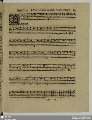 Monteverdi, Claudio: Alleluja