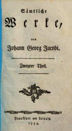 Sämtliche Werke, 2