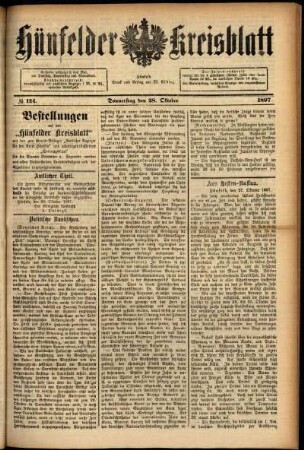 Ausgabe vom Donnerstag, den 28. Oktober 1897.