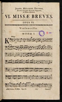 1-18, Missa I.