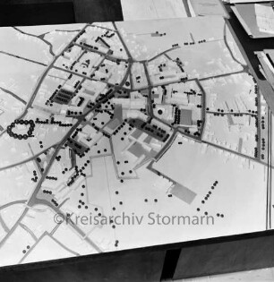 Stadtmitte: Umgestaltung: erster Entwurf: Bebauungsmodell