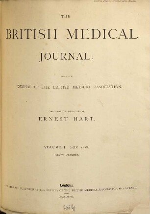 British medical journal : BMJ. 1878, 1878, Vol. 2