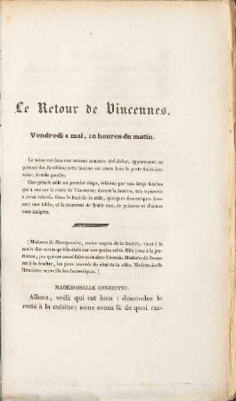 Le Retour de Vincennes