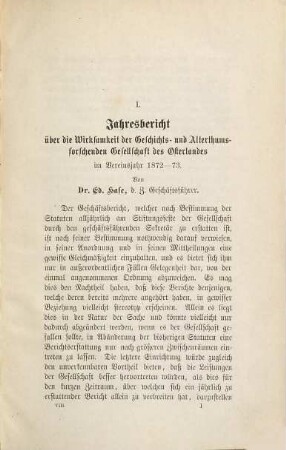 Mitteilungen der Geschichts- und Altertumsforschenden Gesellschaft des Osterlandes, 8. 1875/82