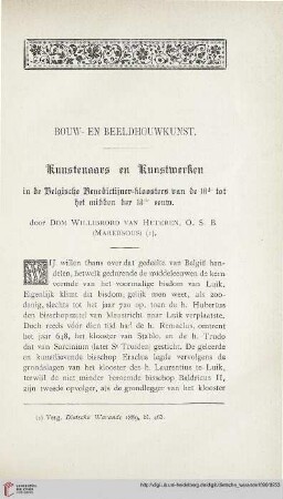 Bouw- en Beeldhouwkunst