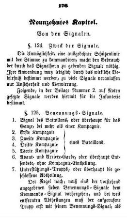 Neunzehntes Kapitel. Von den Signalen.