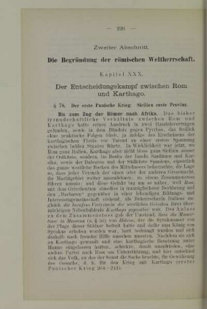 Zweiter Abschnitt. Die Begründung der römischen Weltherrschaft