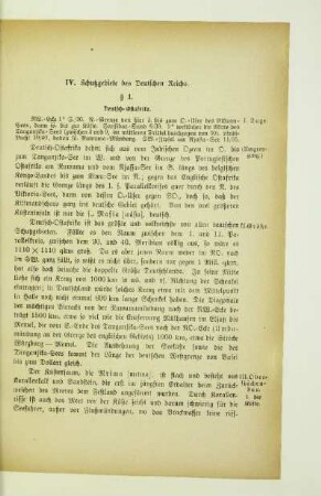IV. Schutzgebiete des Deutschen Reichs