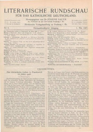 193-200 Das literarische Leben in Frankreich im Jahre 1906