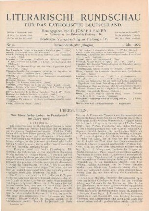 193-200 Das literarische Leben in Frankreich im Jahre 1906