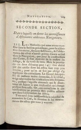 Seconde section.