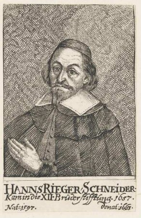 Bildnis des Hanns Rieger