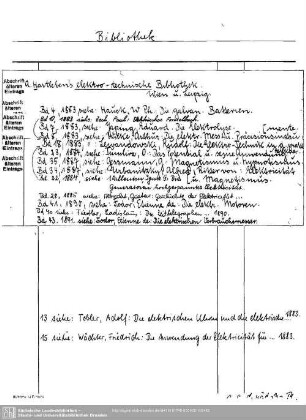 Bibliothek elektro-technische