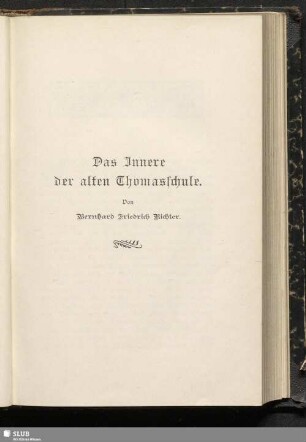 Das Innere der alten Thomasschule