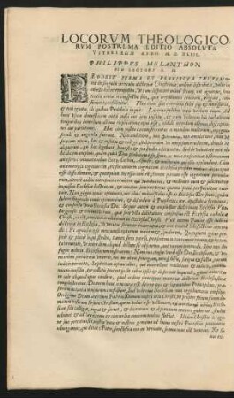 Locorum Theologicorum Postrema Editio Absoluta Vitebergae