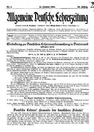 Einladung zur Deutschen Lehrerversammlung in Dortmund (Pfingsten 1908)