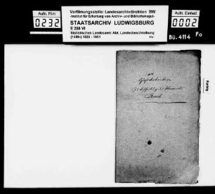 Abschriften und Notizen des STBs zu den Ortsbeschreibungen