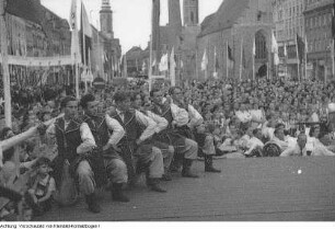 Görlitz, Radrennen Internationale Friedensfahrt, Kulturveranstaltung anlässlich der Friedensfahrt, 4. Mai 1952