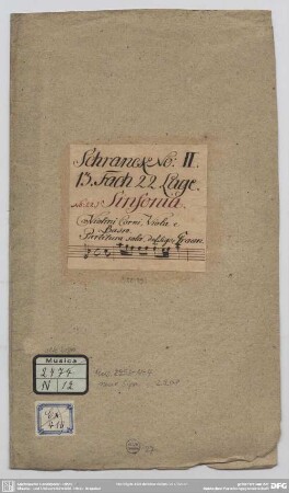 Silla. Excerpts - Mus.2953-N-4 : orch - F; GraunWV B:I:27