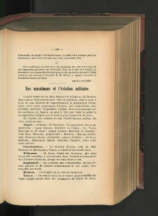 Nos musulmans et l'Aviation militaire.