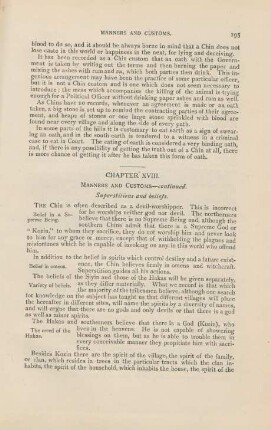 Chapter XVIII. Manners and customs - continued