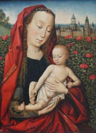 Madonna mit Kind im Rosenhag