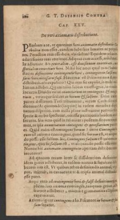 Cap. XXV. De viri axiomatis distributione.