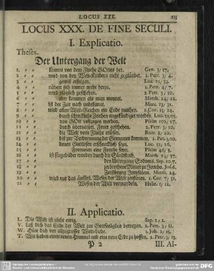 Locus XXX. De Fine Seculi