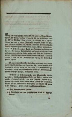 Beschreibung der feierlichen Beerdigung des entseelten Körpers Sr. Hochfürstlichen Durchlaucht Herrn Karl Anselm des Heil. R.R. Regierenden Fürsten von Thurn und Taxis ... welche zu Regensburg den 20sten Nov. 1805. vor sich gieng