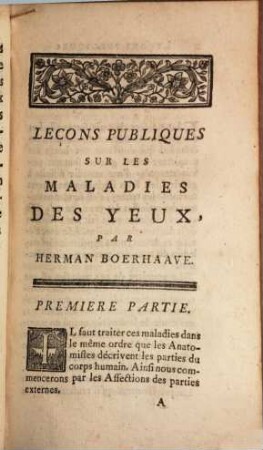 Des Maladies des yeux
