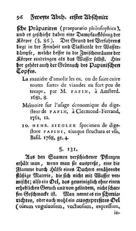 Schmierichte Pflanzenöle; Wachs (§§. 131-135)