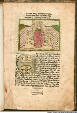 Hienach volgt ain hüpsche liepliche historie ains edeln fürsten herczog Ernst von bairn vnd von oesterich : übers. aus dem Lat.