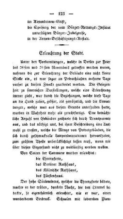 Erleuchtung der Stadt