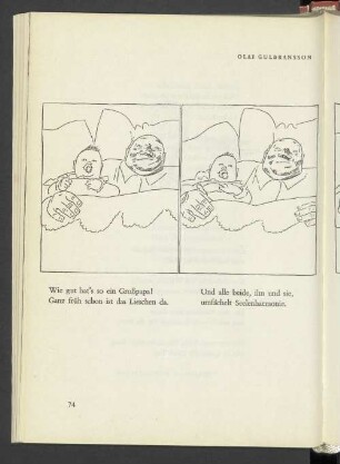 Großpapa und Enkelin