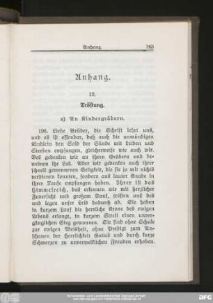 12. Tröstung.