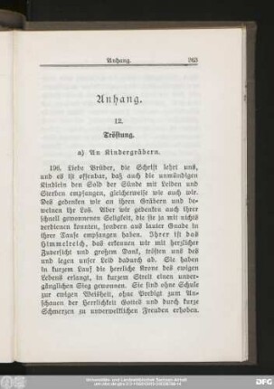 12. Tröstung.