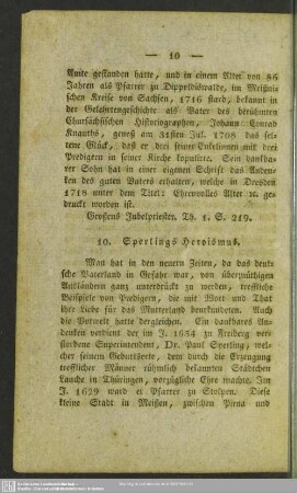 10. Sperlings Heroismus