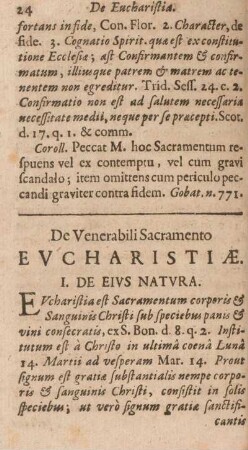 De venerabili sacramento evcharistiæ.