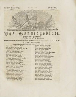 2, 1829: Stück
